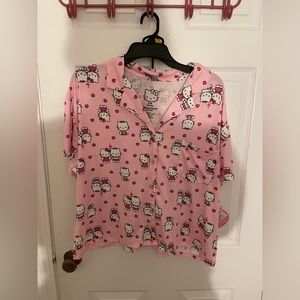 Hello Kitty & Dear Daniel Pink Hearts Valentines Pajamas Set